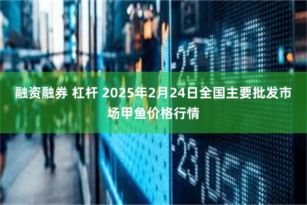 融资融券 杠杆 2025年2月24日全国主要批发市场甲鱼价格行情